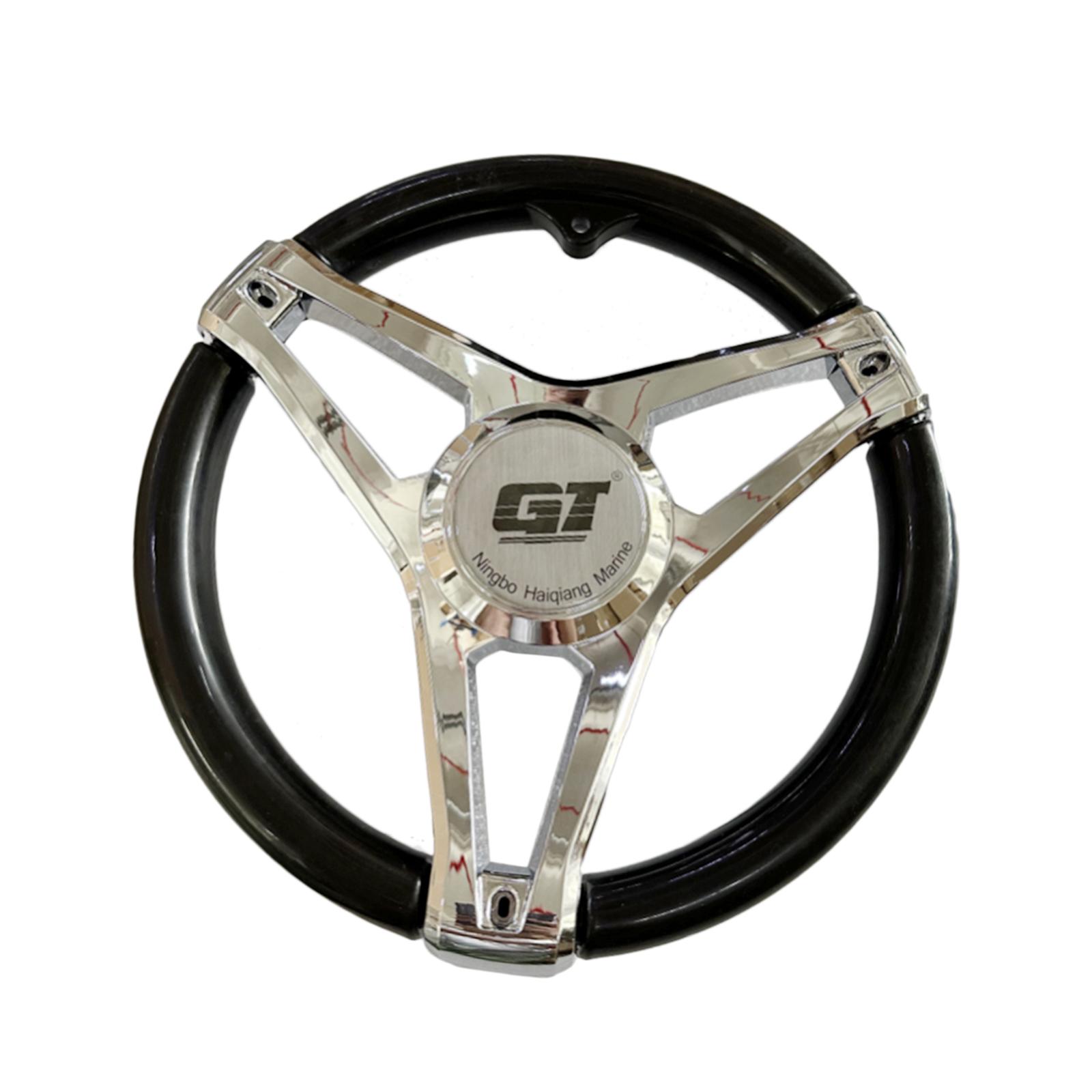 Fishing Boat Steering Wheel - Universeel 350 mm maritiem stuurwiel, zwart