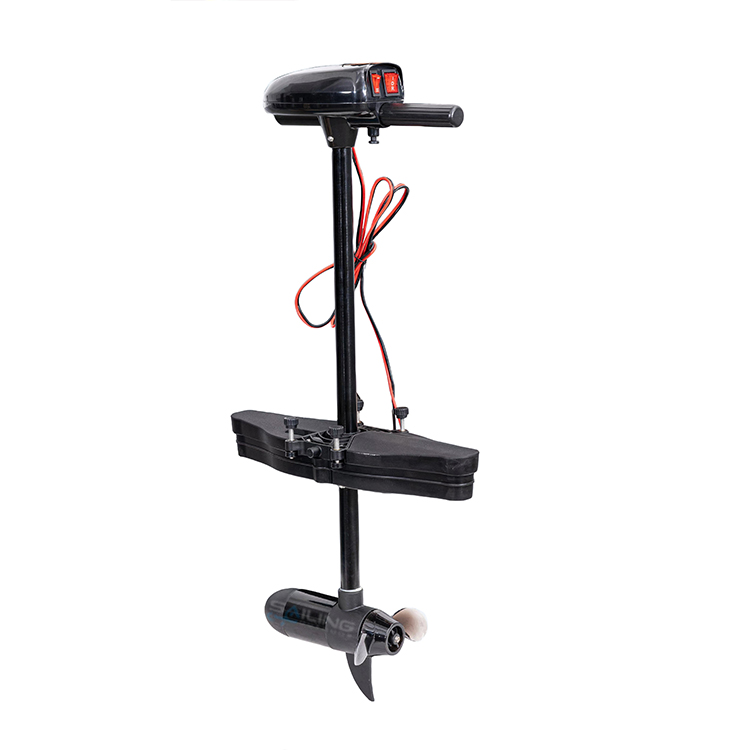 Fishing Boat Outboard Motor - Elektrische pedaal-aangedreven buitenboordmotor met handbediening, propeller,