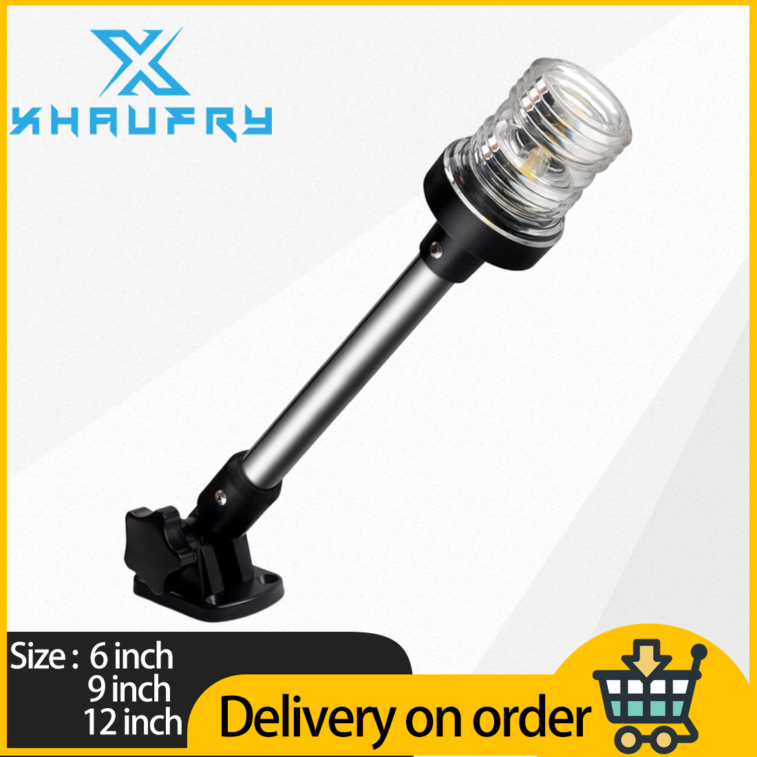 Fishing Boat Navigation Light - 360 graden witte LED opklapbare achterlichten