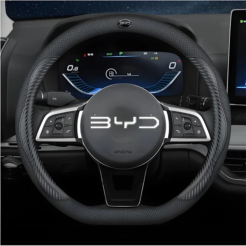 Fishing Boat Steering Wheel - 38cm D-vormige lederen autostuurhoes geschikt voor