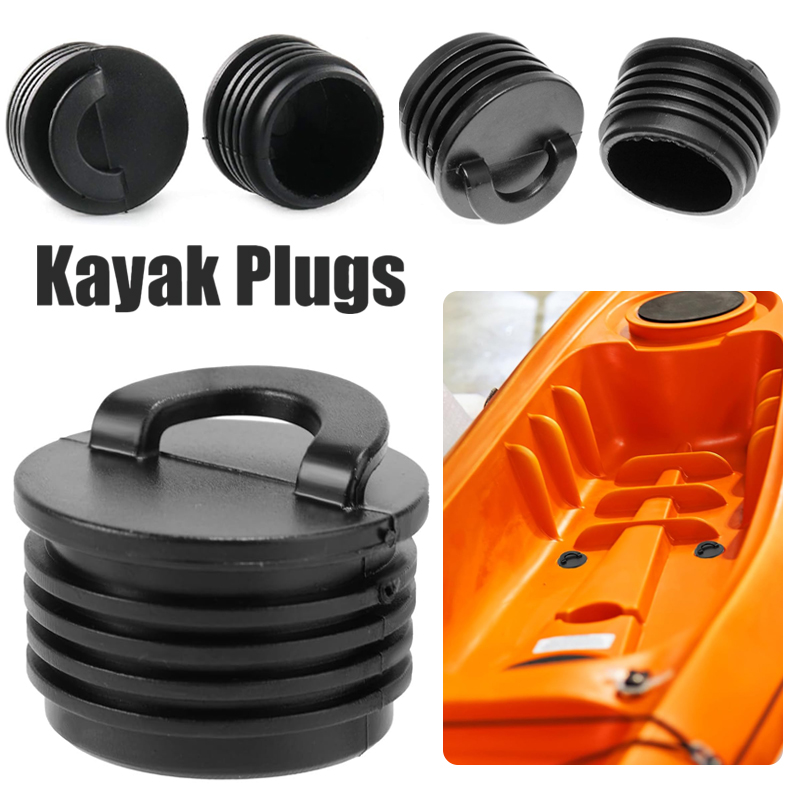 Fishing Boat Steering Wheel - 4-pack universele PVC-rubberen afvoerpluggen voor kajak