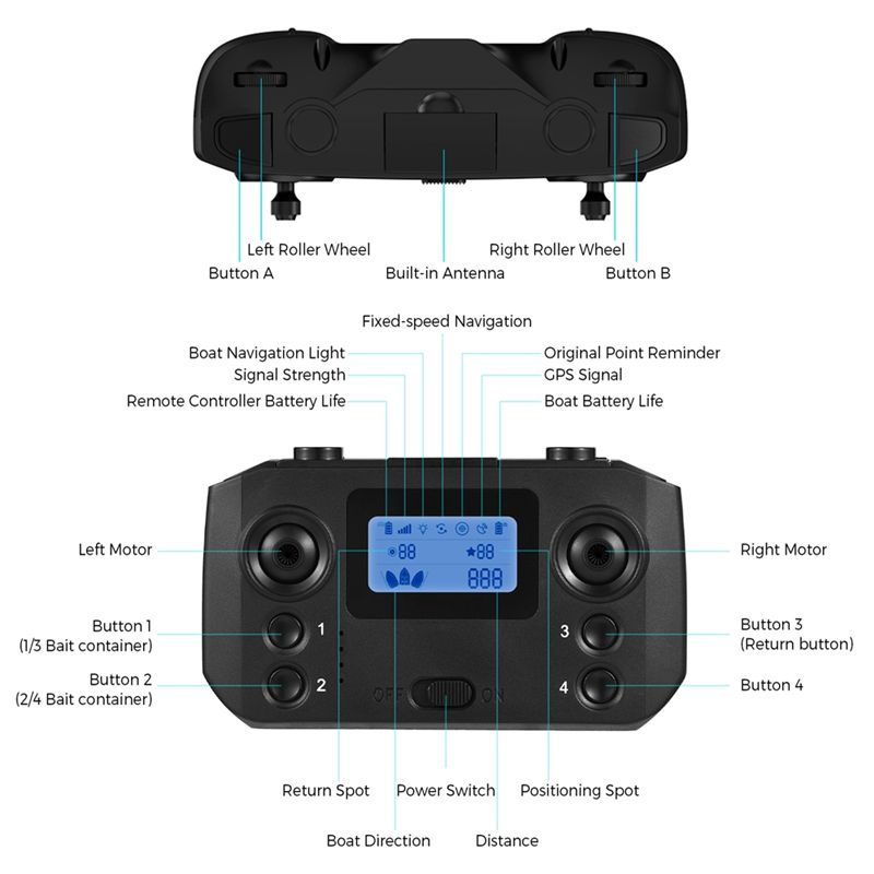 ABKQ-Vissen Aasboot Afstandsbe - Fishing Boat Gps recensie en prijs
