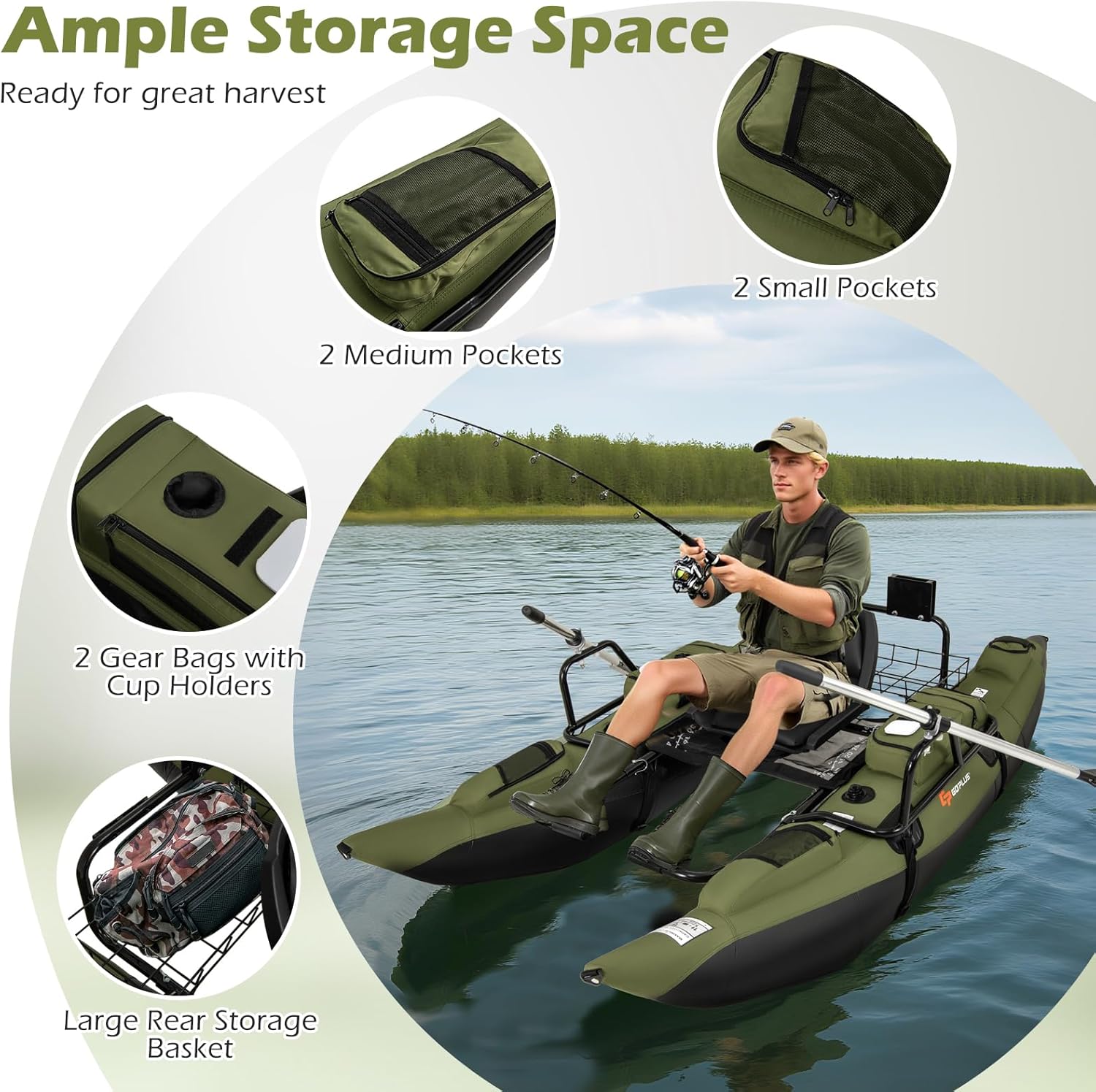 Opblaasbare bellyboot voor vol - Fishing Boat Paddle recensie en prijs