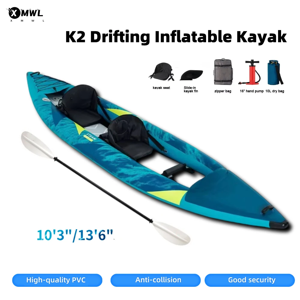 Opblaasbare kano-kayakboot voo - Fishing Boat Paddle recensie en prijs